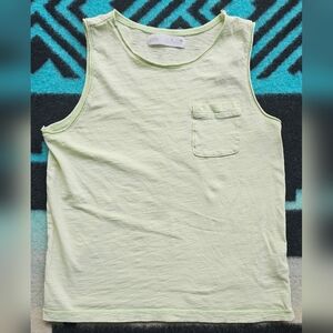 ZARA Kids Sleeveless Pocket Tank Tank Size 8 Mint Green